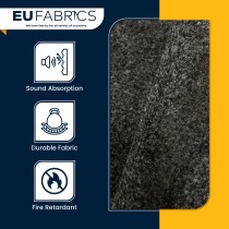Acoustic Fabric Grey Anthracite 1