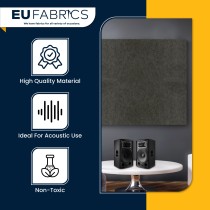 Acoustic Fabric Grey Anthracite 1