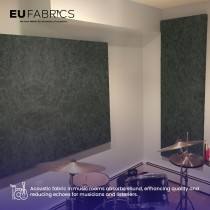 Acoustic Fabric Grey Anthracite 1