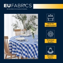 Gingham – 1 inch Checks Baby Blue