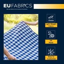 Gingham – 1 inch Checks Baby Blue