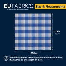 Gingham – 1 inch Checks Baby Blue