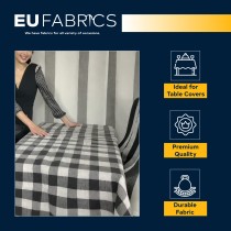 Gingham – 1 inch Checks Baby Blue