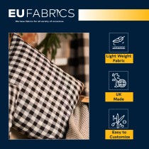 Gingham – 1 inch Checks Baby Blue