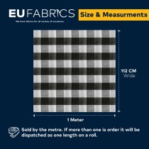 Gingham – 1 inch Checks Baby Blue