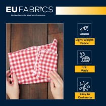 Gingham – 1 inch Checks Baby Blue