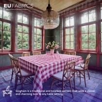 Gingham – 1 inch Checks Baby Blue