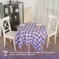 Gingham – 1 inch Checks Baby Blue