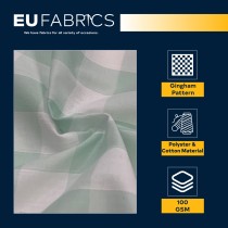 Gingham – 1 inch Checks Baby Blue