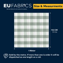 Gingham – 1 inch Checks Baby Blue