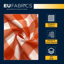 Gingham – 1 inch Checks Baby Blue