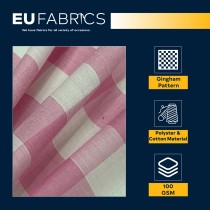 Gingham – 1 inch Checks Baby Blue