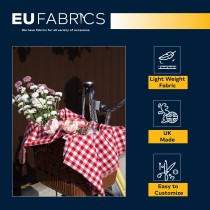 Gingham – 1 inch Checks Baby Blue