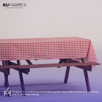 Gingham – 1 inch Checks Baby Blue