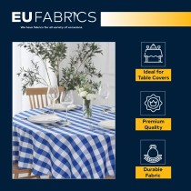 Gingham – 1 inch Checks Baby Blue