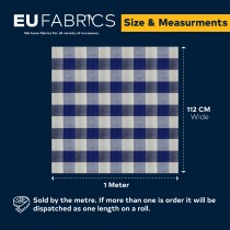 Gingham – 1 inch Checks Baby Blue