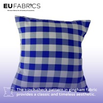 Gingham – 1 inch Checks Baby Blue