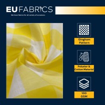 Gingham – 1 inch Checks Baby Blue