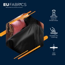 Duchess Satin Fabric Bridal Purple