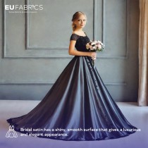 Duchess Satin Fabric Bridal Purple