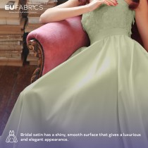 Duchess Satin Fabric Bridal Purple