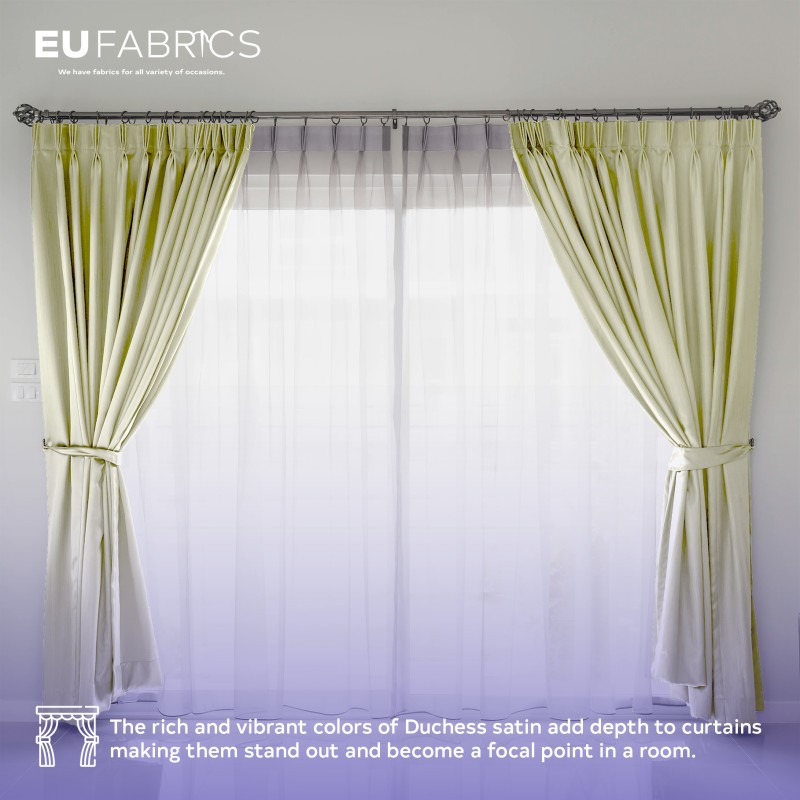 Duchess Satin Fabric Bridal Purple