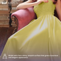 Duchess Satin Fabric Bridal Purple