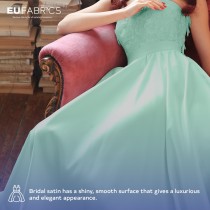 Duchess Satin Fabric Bridal Purple