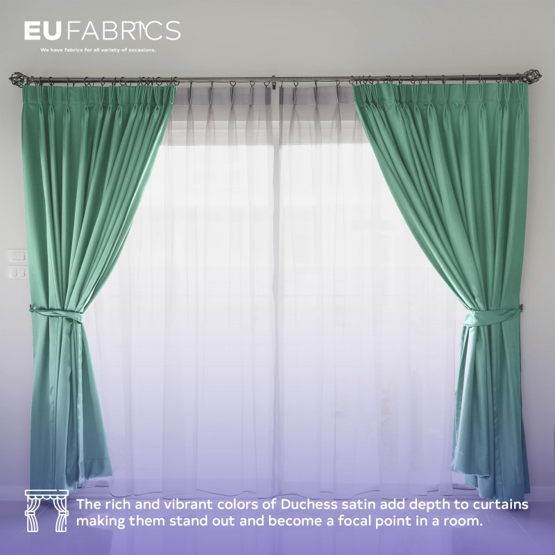 Duchess Satin Fabric Bridal Purple