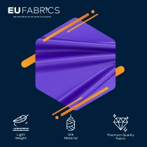 Duchess Satin Fabric Bridal Purple