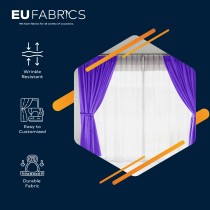 Duchess Satin Fabric Bridal Purple