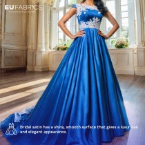 Duchess Satin Fabric Bridal Purple