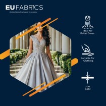 Duchess Satin Fabric Bridal Purple