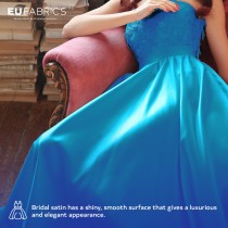 Duchess Satin Fabric Bridal Purple
