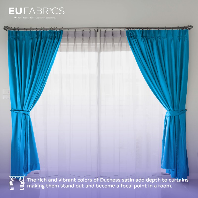 Duchess Satin Fabric Bridal Purple
