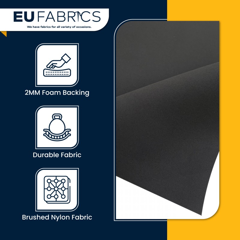 Car Headliner Fabric 2MM Foam Backed Ivory
