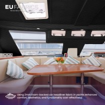 Car Headliner Fabric 2MM Foam Backed Ivory