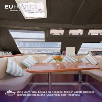 Car Headliner Fabric 2MM Foam Backed Ivory