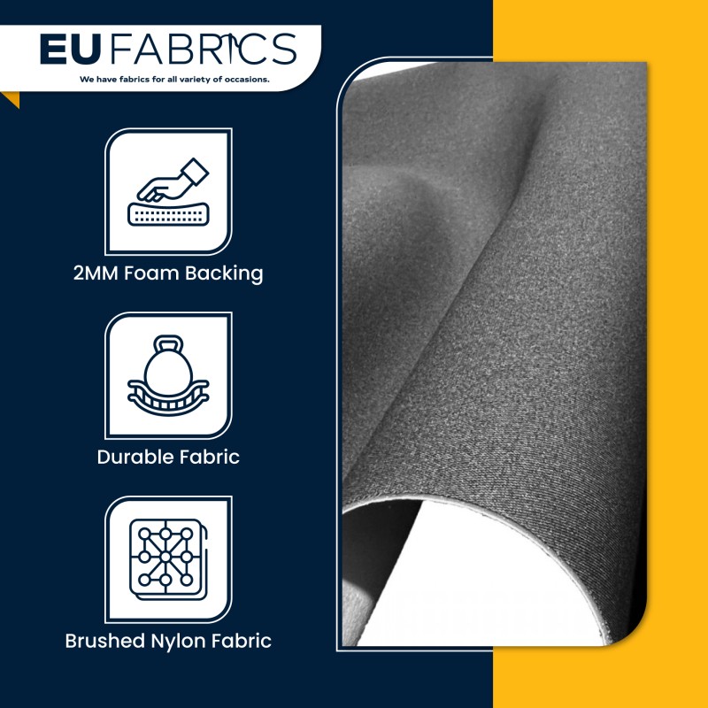 Car Headliner Fabric 2MM Foam Backed Ivory