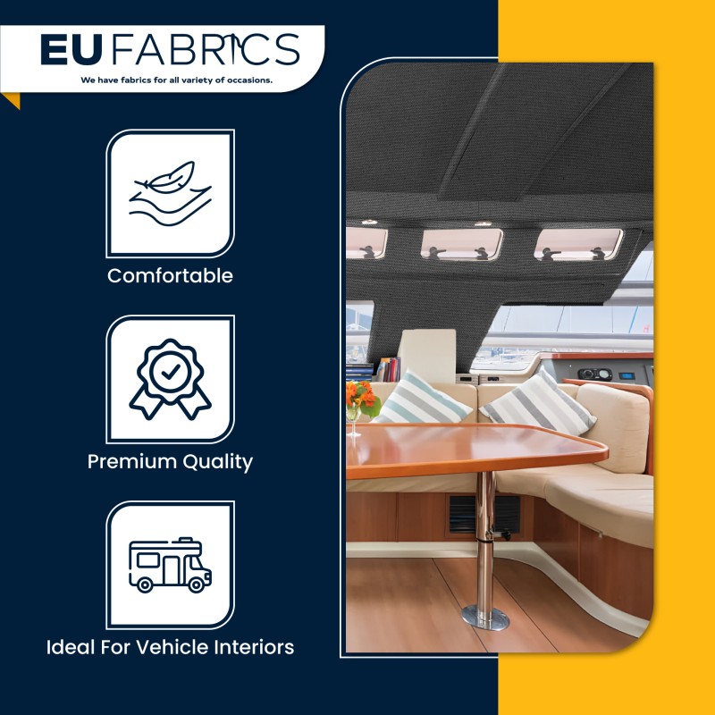 Car Headliner Fabric 2MM Foam Backed Ivory