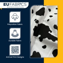 Animal Prints Polycotton Fabric Leopard 1