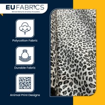 Animal Prints Polycotton Fabric Leopard 1