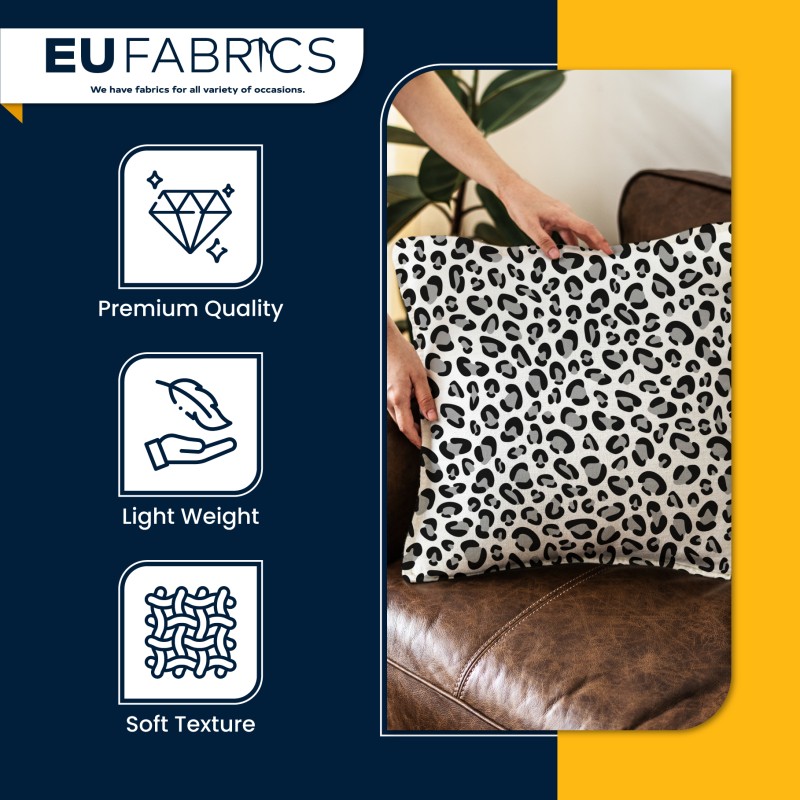 Animal Prints Polycotton Fabric Leopard 1