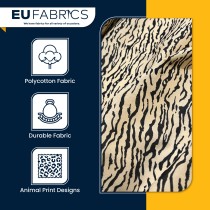 Animal Prints Polycotton Fabric Leopard 1