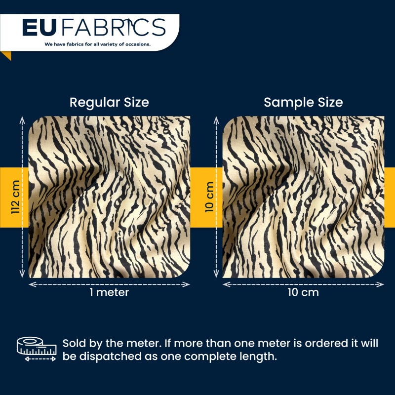 Animal Prints Polycotton Fabric Leopard 1