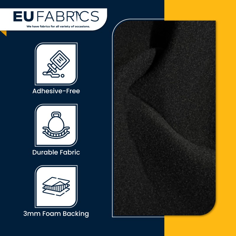 Velcro Receptive Fabric (200 scrim) Black 3
