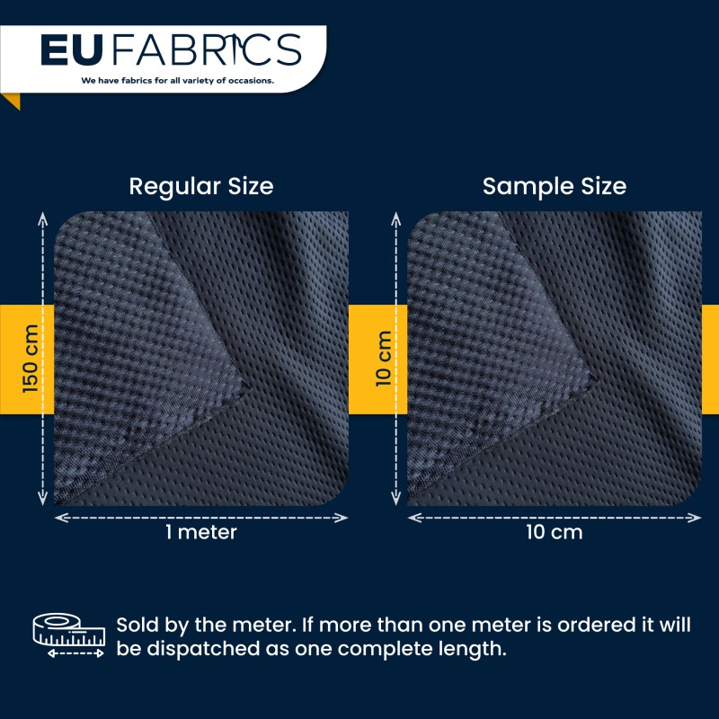 2MM Airtex Spacer Mesh Fabric Neoprene Replacement Black1