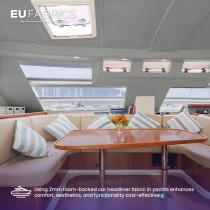 Car Headlining Brushed Nylon Ivory 1