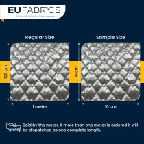 Qulted Metallic Quilted Ripstop Fabric  6