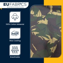 Cotton Canvas Waxed Fabric Camoflage